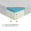 Matelas de lit en mousse viscoélastique imprégnée de gel, ferme, blanc, matelas dans une boîte-154482634-154482633