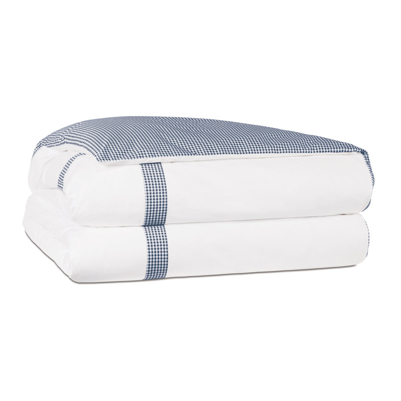 Malaya Duvet Cover, Twin Duvet Cover, Navy