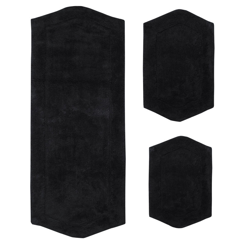 Morissette bathroom rug, Noir, noir, noir, noir