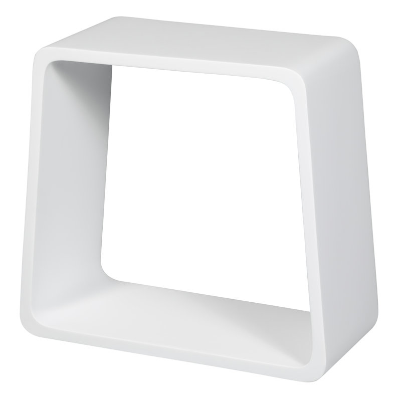 18.5'' W Solid Surface Resin Shower Bench, Satin White