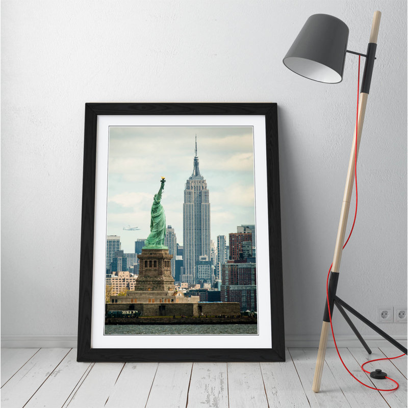 New York Empire State - Single Picture Frame Print on Canvas