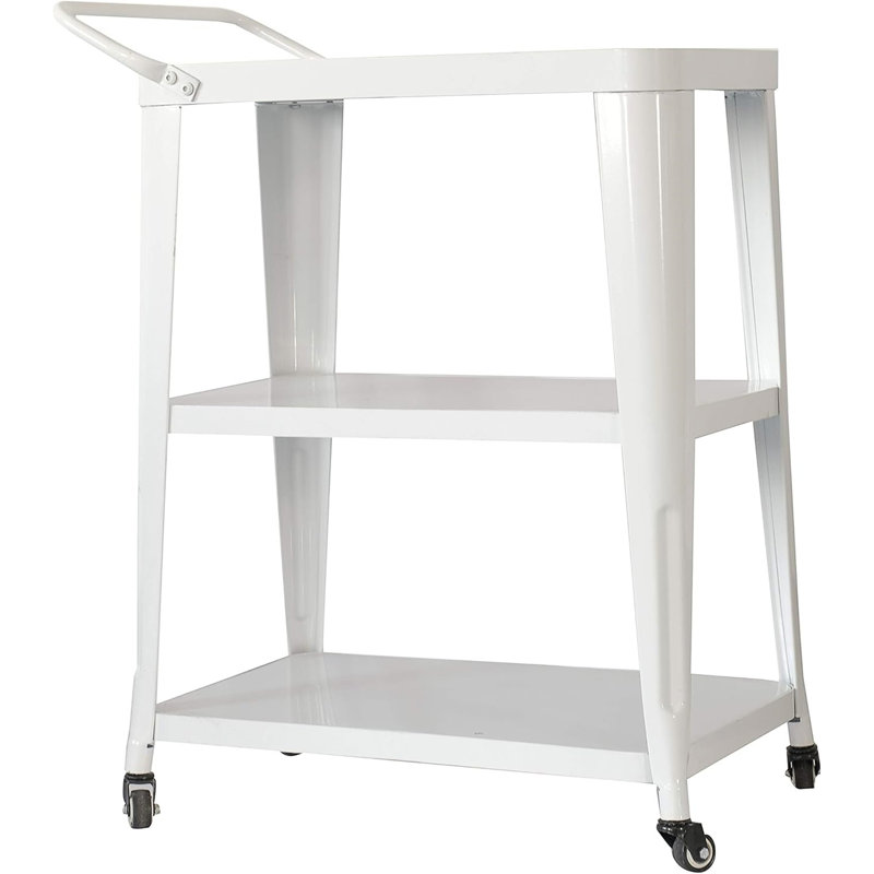 Cadre en métal à 3 niveaux, Blanc