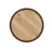 Wooden Pedestal Cake Stand with Metal Base, Round Wood Cake Pedestal for Dessert Serving