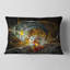 Coussin lombaire à fleurs, symétrique digitale
