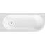 Crescent 1700mm x 725mm Corner Soaking Acrylic Bathtub-668245406