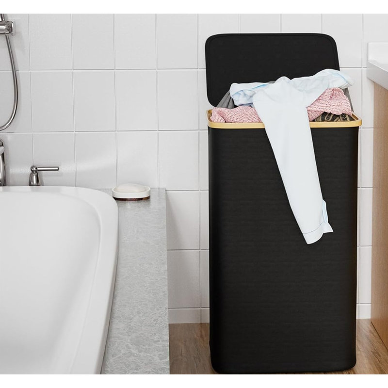 Cabinet Laundry Hamper, Black