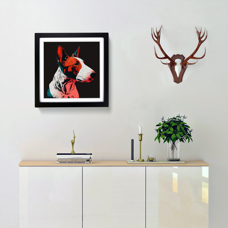 Single Picture Frame Print on Wood, Black