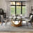 Modern Minimalist Oval Dining Table With Sintered Stone Tabletop, Pedestal Base Dining Table-1411328471-1411328479
