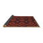 Tapis de zone orange/noir contemporaine Tillery-1999801884
