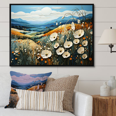 «Cool And Calming Flower Blooming Fields IV», reproduction sur toile