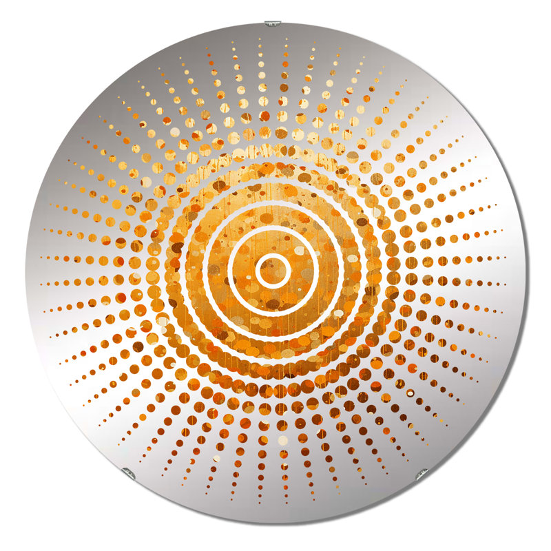 Chiniqua - Sun Circles Wall Mirror, 23.6" x 23.6"