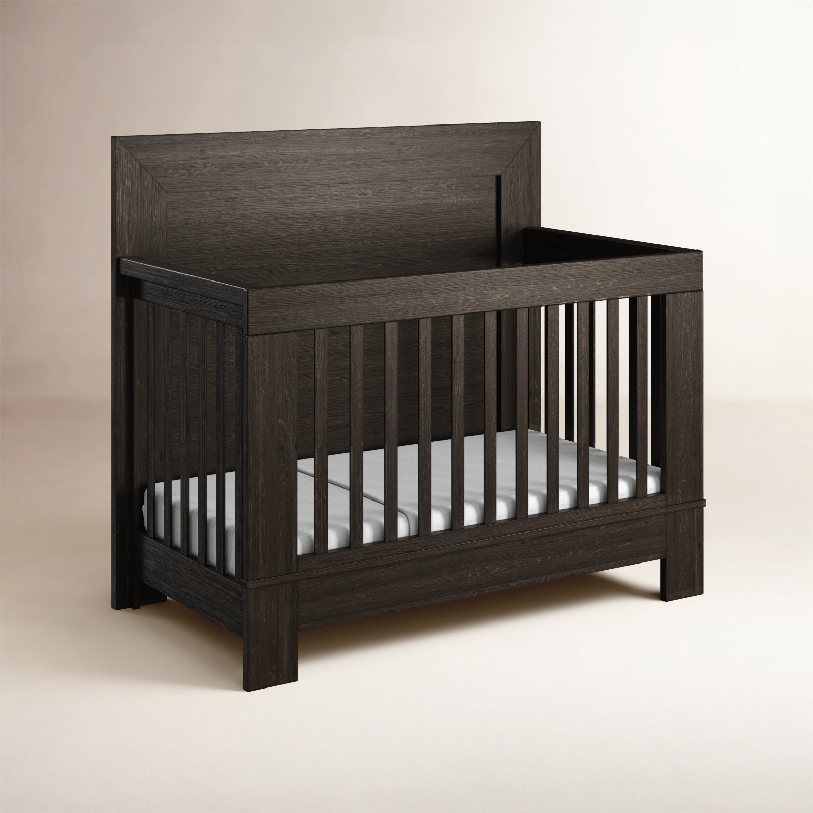 Albie Pine Convertible Crib, Cocoa