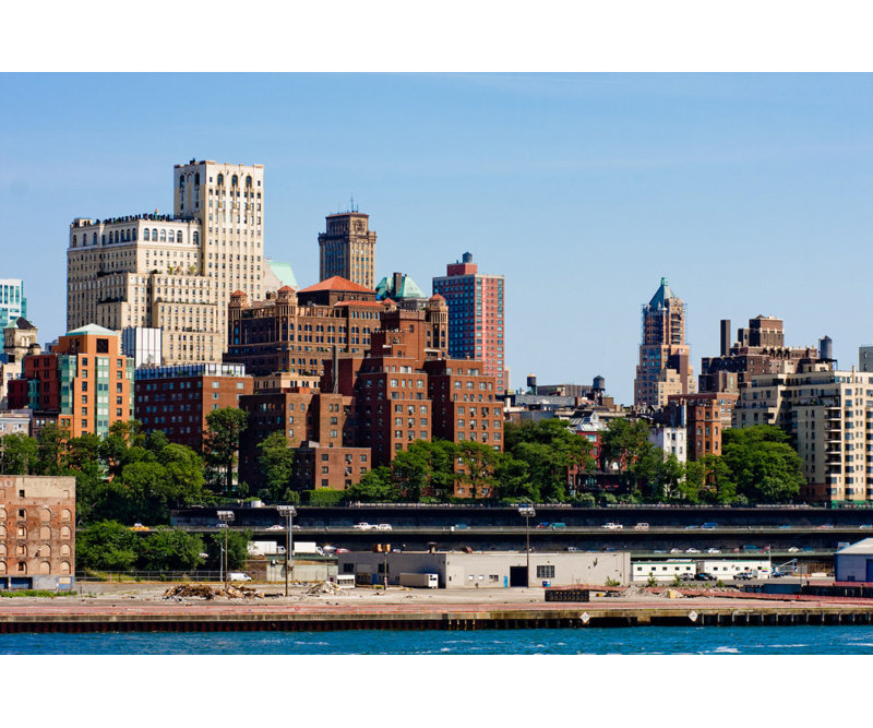 New York, horizon de Brooklyn, H 27 po x l 40 po