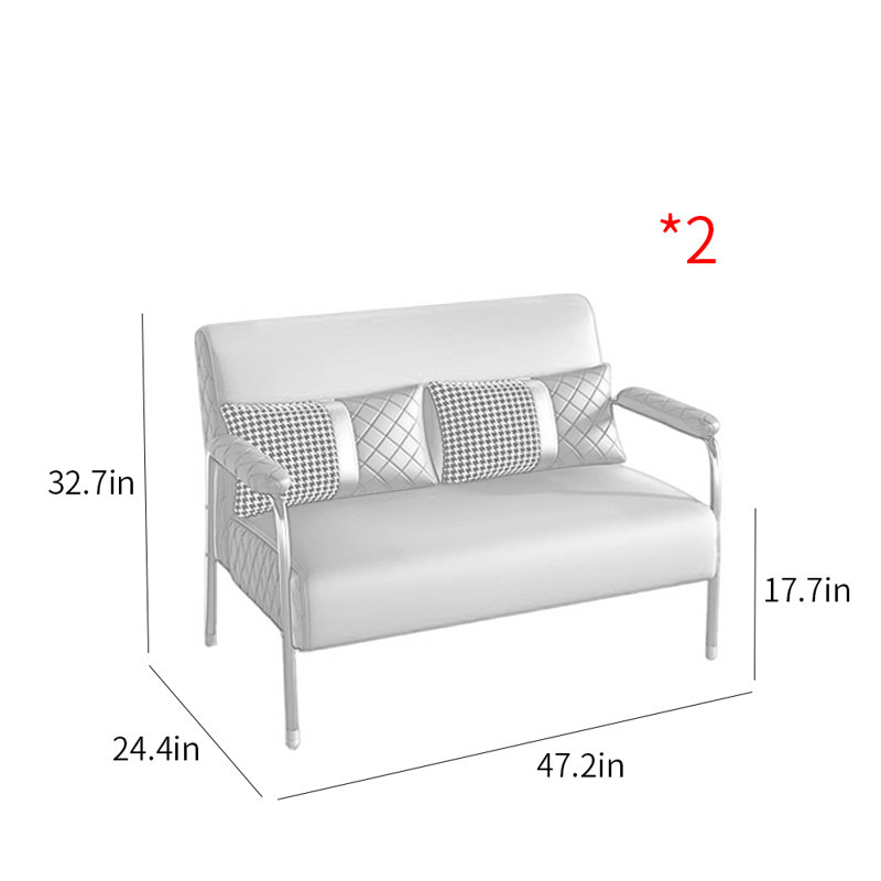 Banc rembourré en similicuir, Noir