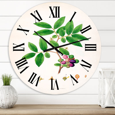 Horloge murale rétro London Plants