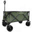 Utilitaire utilitaire de jardin pliable couleur chariot de camping pique-nique extérieur chariot de plage, vert