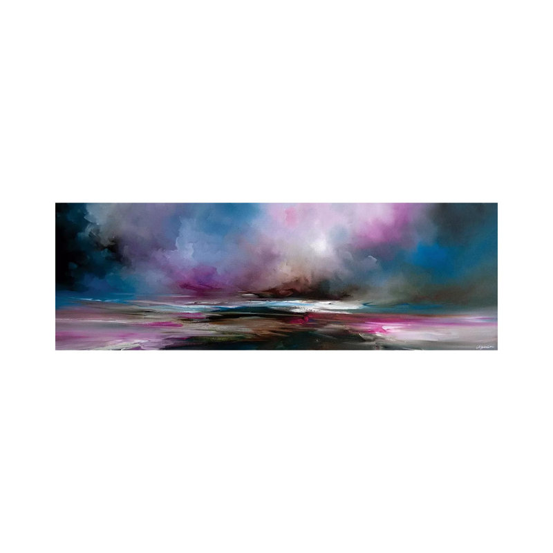 Night Fall by J.A Art - Wrapped Canvas Panoramic Gallery-Wrapped Canvas Giclée, 30.48 cm H x 91.44 cm W x 3.175 cm D