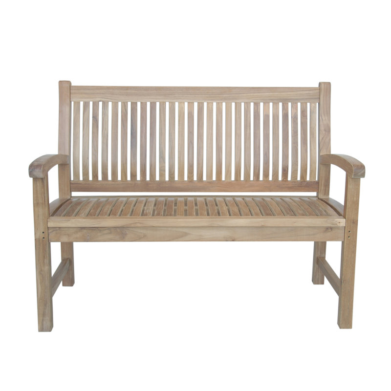 Jarvis Outdoor Teak Bench, 36" H x 47" W x 24" D