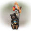 Statue Hackman Pals avec papillons