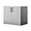 Armoire murale en métal - série, 32 po X 28 po, 20 po, finition gris métallique, fonction, eau et chaleur, série de bandes à bords épaissis, gris, sans effort,