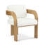Chaises de salle à manger rembourrées Demars Modern-114906743-114906739