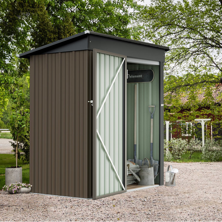 5 ft. W x 3 ft. D Metal Storage Shed