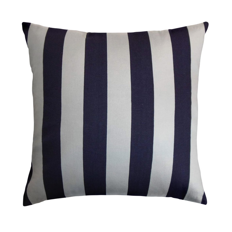 Striped Reversible Throw Pillow, Lipstick, 26" H x 26" W, Down Blend