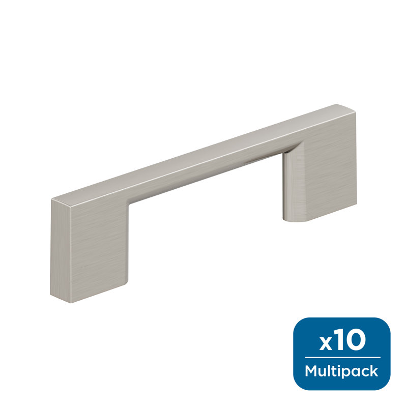 Poignée d'armoire 3 pouces (76 mm) Cityscape, Nickel satiné