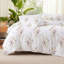Ensemble de housse de couette 100% coton avec fermeture à glissière et 8 attaches d'angle, housse de couette rose grand arc-131348632-131976669
