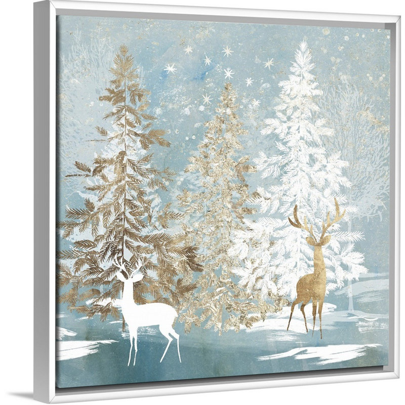 Endless Magic - reproduction d'art sur toile, H 36 po x l 36 po, Cadre flottant, Blanc