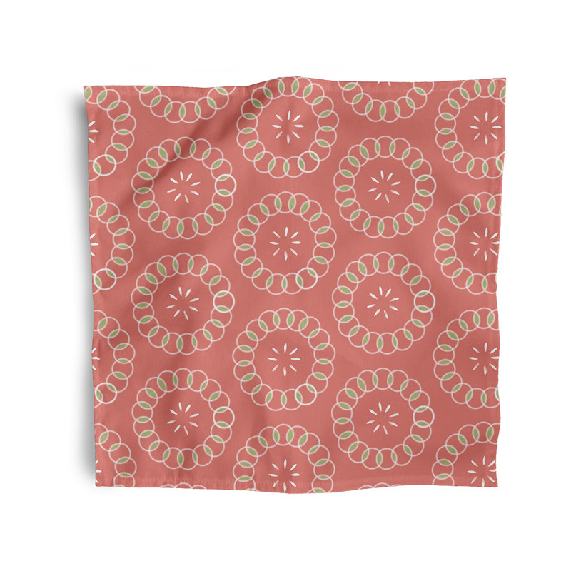 Cesaria Happiness Is Floral Napkins, Orange