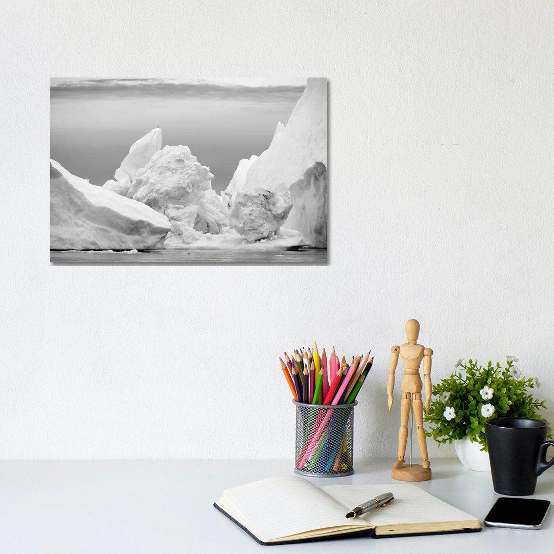 Ilulissat Icefjord At Disko Bay. The Icefjord Is Listed As Unesco World Heritage Site, Greenland. by Martin Zwick - Wrapped Canvas Print