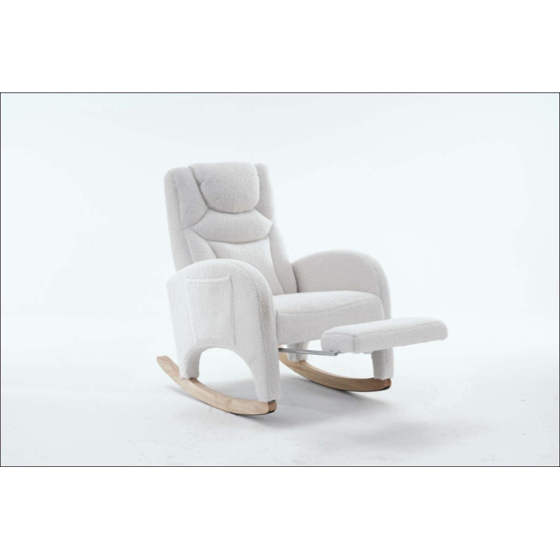 Chaise berçante Teddy, Ivoire ivoire
