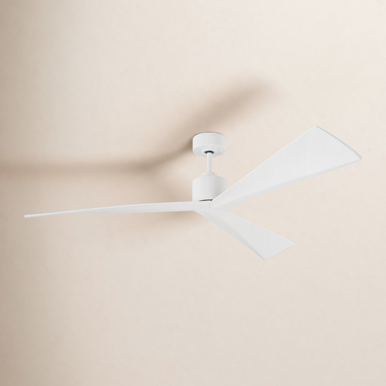 Mirage 60'' 3 Blade Ceiling Fan, Matte White, 52"