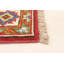 Tapis de couloir rouge en laine noué à la main de conception unique 2 pi 8 po x 9 pi 7 po New Age