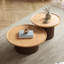 Table basse moderne et simple en chêne