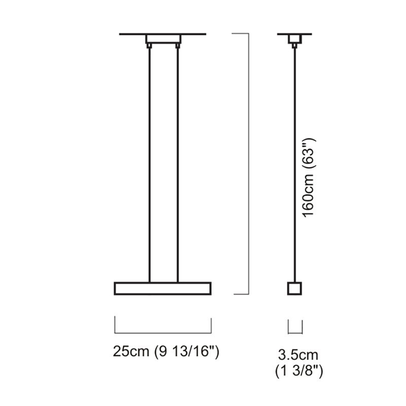 Hera 1-Light Kitchen Island Rectangle Pendant