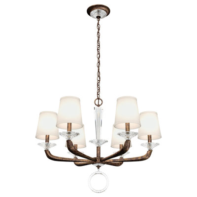 Emilea 6 - Light Glass Chandelier