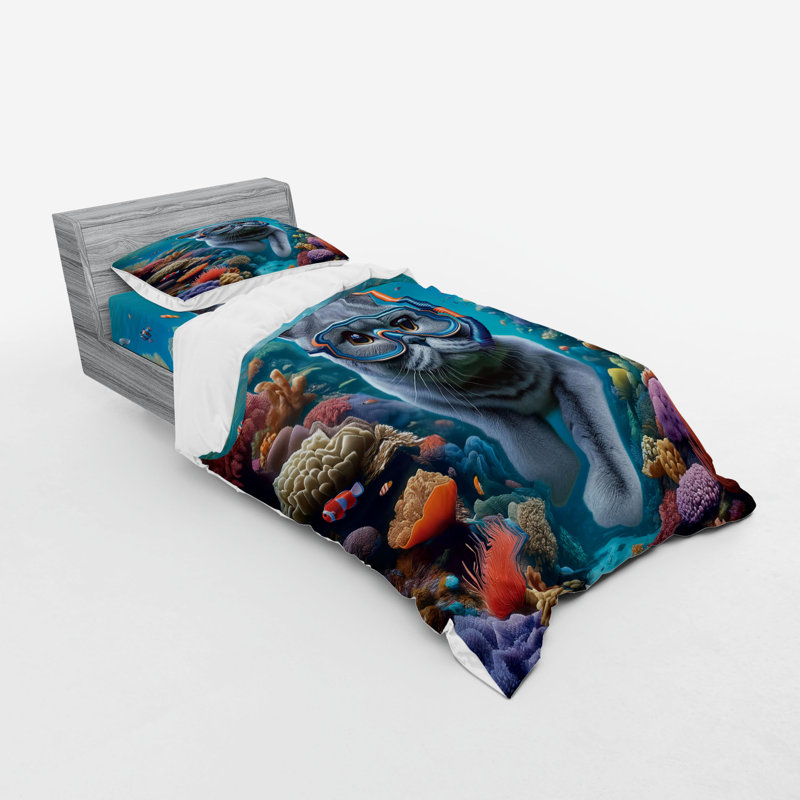 Ensemble de literie Ambesonne, Housse de couette simple + 6 pièces supplémentai