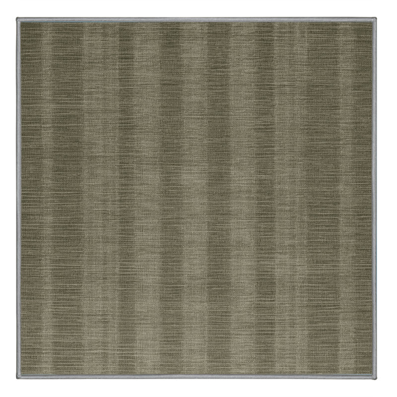 Machine Washable Abstract Brown Area Rug, Square 4'