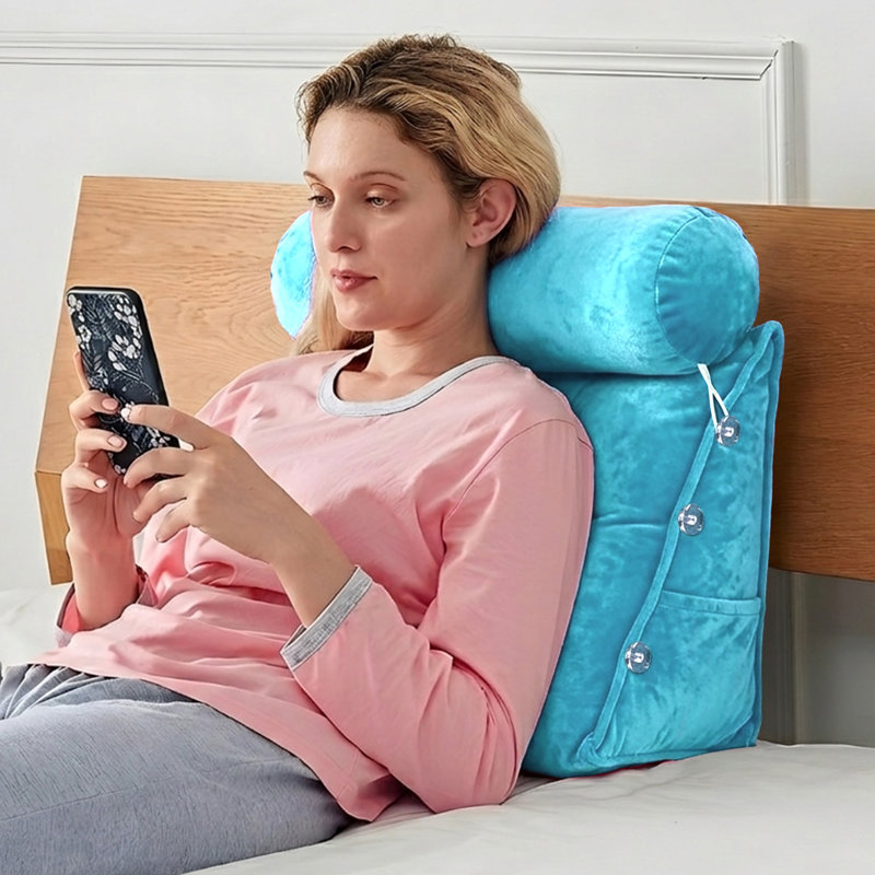  Bolster Pillow Cover & Insert, Sky Blue