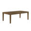Grande table de salle à manger transitionnelle à finition brune avec rallonge à rallonge de style maison de campagne moderne 1 pièce