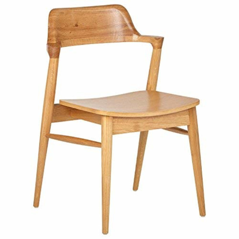 Adore Decor Madison Mid-Century Modern Wooden Dining Chair, Beige