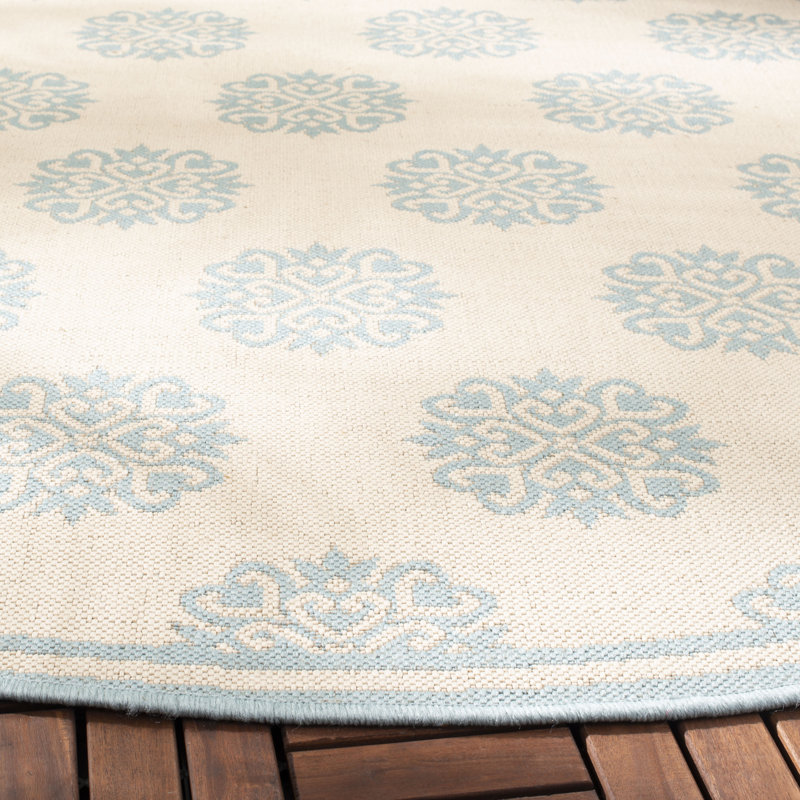 Frankee Performance Oriental Indoor/Outdoor Area Rug, Rectangle 8'6" x 12'