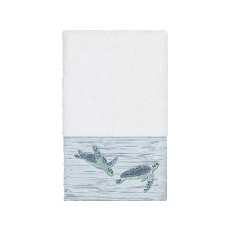 Débarbouillette en coton Mia, Blanc