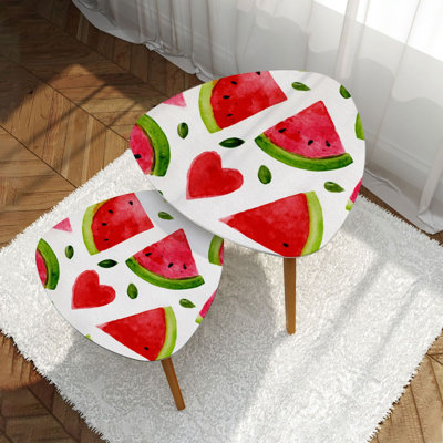 Ensemble de 2 tables basses gigognes Triangle
