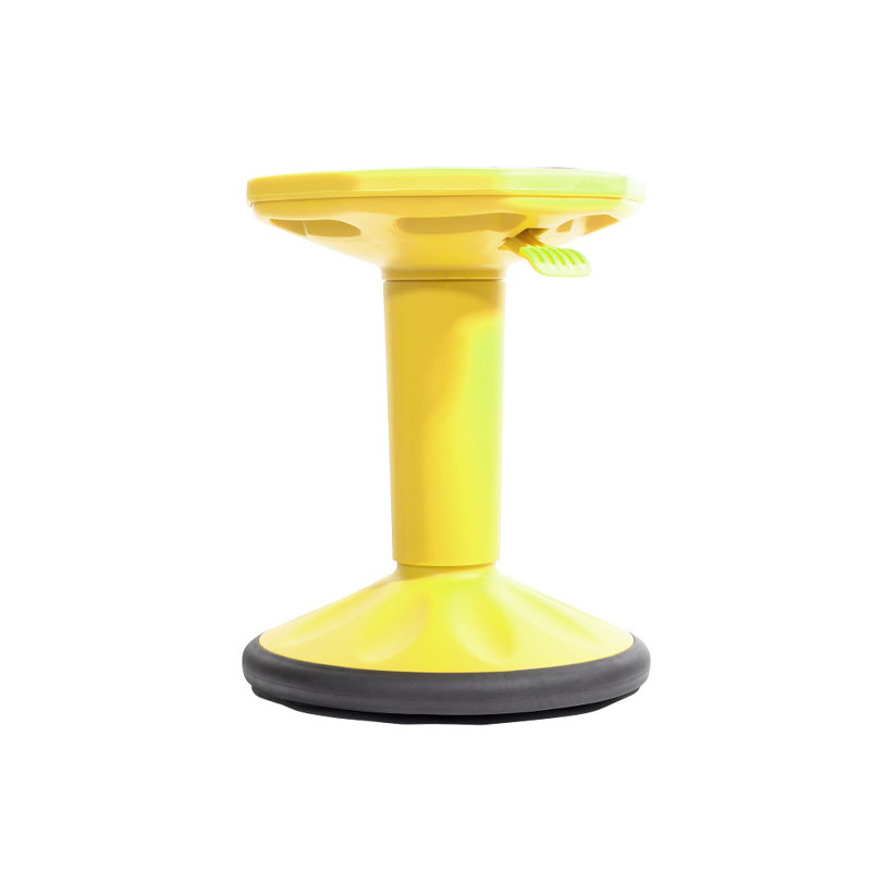 Adjustable Height Active Stool with, Yellow