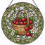 Panneau de vitrail panier Strawberry ， 7,8H-1038431878