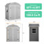 Remise de rangement extérieure 6 x 4,5 pi, construction durable en résine toutes saisons, solution de rangement de jardin résistante aux intempéries pour l'organisation de la cour-127306367