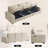 Avanthika 101" Modular Sectional Sofa Chenille Couch with Storage Space  & USB Ports For Living Room-574345536